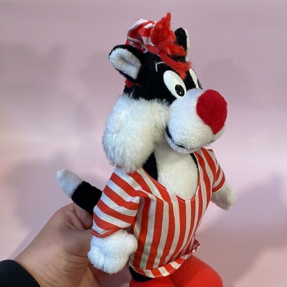 VINTAGE 1992 WARNER BROTHERS LOONEY TUNES 10 INCH SYLVESTER PLUSH Good Used Con… - Picture 4 of 8